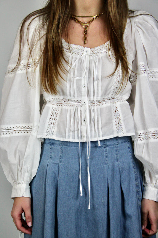White Lace Blouse
