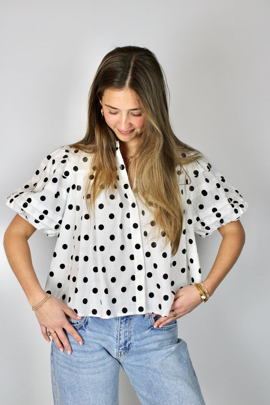 Polka Dot Blouse